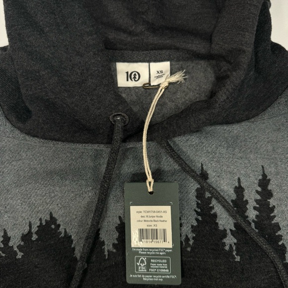 NWT New Tentree Women’s Juniper Hoodie Extra Small XS Long Sleeve Pullover Top - Picture 5 of 5